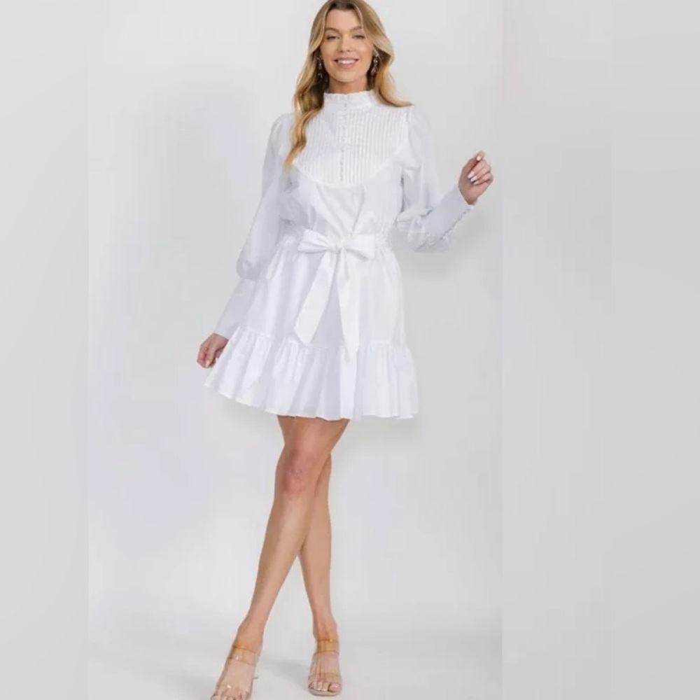 🔆 Sugarlips White Long Sleeve Dress - Size Small